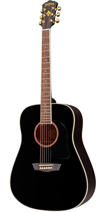 Washburn WD100DL Apprentice Dreadnought Acoustic Guitar Black Gloss