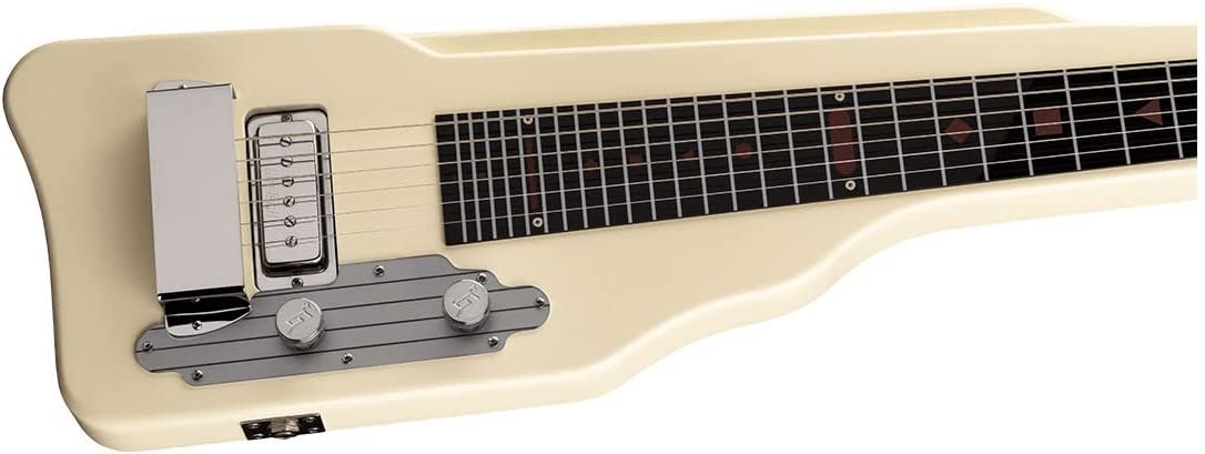 Gretsch G5700 Electromatic Lap Steel 6-String Electric Guitar with Plastic Fingerboard and Mahogany Body (Right-Handed, Vintage White)