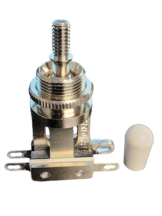 Switchcraft 3-Way Toggle Switch w/Genuine Tip, Short Frame for Gibson Les Paul Electric Guitar (Cream)