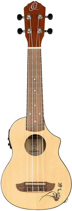 Ortega Guitars 6 String Bonfire Series Guitarlele, Right-Handed, Acoustic, (RGL5)