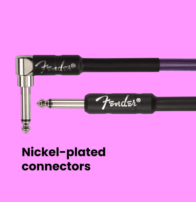 Fender J Mascis Dinosaur Jr Coiled Instrument Cable, Purple, 30ft