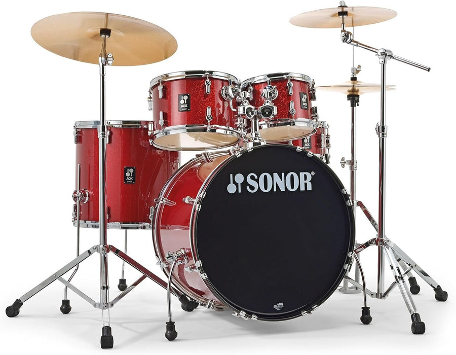 Sonor AQX Stage 5-piece Drum Set with Hardware Pack - Red Moon Sparkle (AQX STAGE NC RMS)