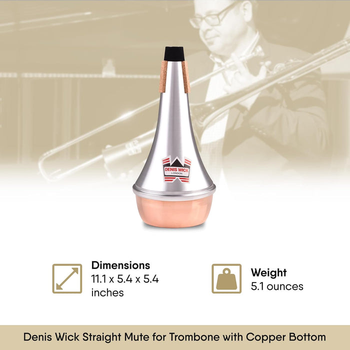 Denis Wick - Trombone Straight Mute, Copper