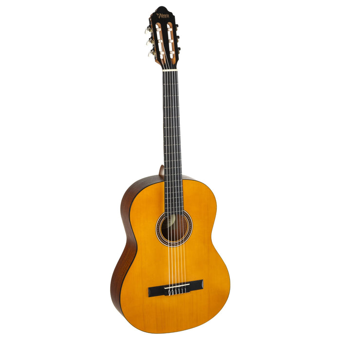 Valencia VC204H 200 Series Classical Guitar, Antique Natural Finish Hybrid Slim Neck