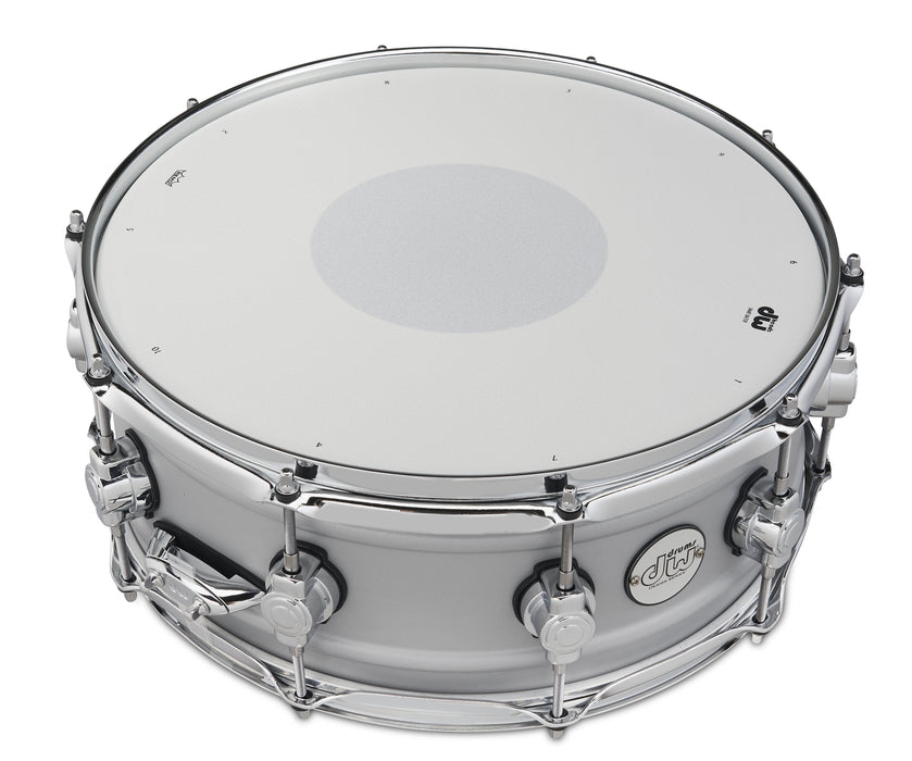 DW Design Snare, Matte Aluminum, 5.5x14" (DDSD5514MACR)