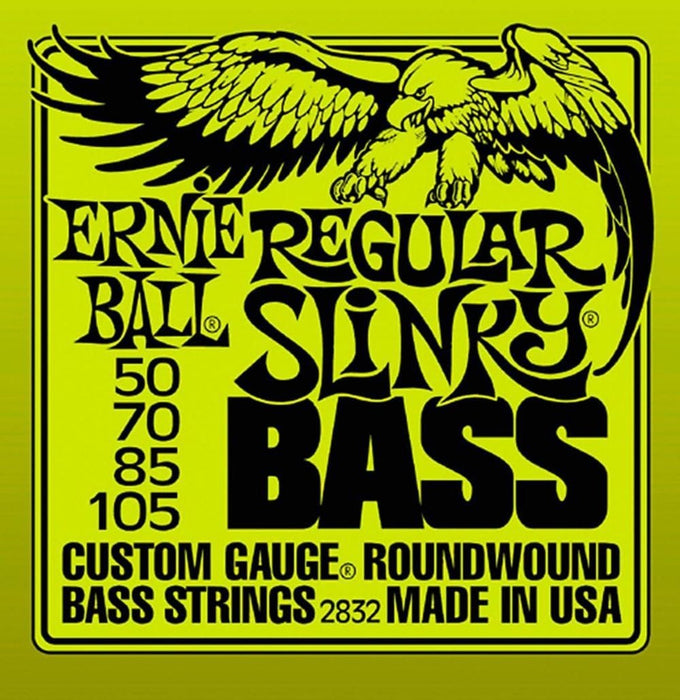 Ernie Ball 2832 Regular Slinky Round Wound Bass Strings 2 Pack
