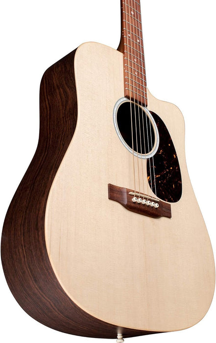 Martin Guitar X Series DC-X2E Acoustic-Electric Guitar with Gig Bag, Sitka Spruce and KOA Pattern High-Pressure Laminate, D-14 Fret, Performing Artist Neck Shape