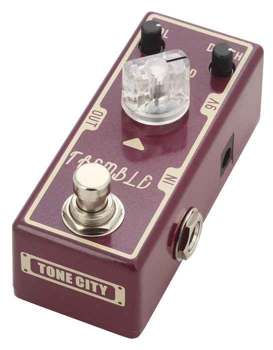 Tone City Tremble Tremolo Mini Guitar Effects Pedal - Compact Tremolo Effect Processor