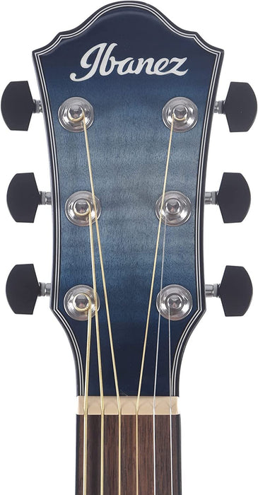 Ibanez AEWC400 AEWC Acoustic Guitar Indigo Blue Burst Gloss