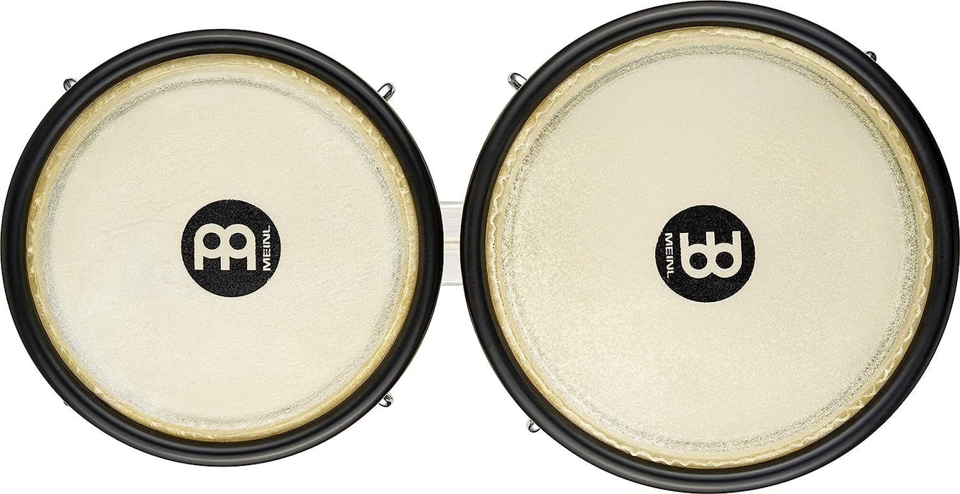 Meinl Percussion Bongos with Rubberwood Stave Shells — NOT Made in China — Natural Buffalo Skin Heads, 2-Year Warranty, (HB100NT)