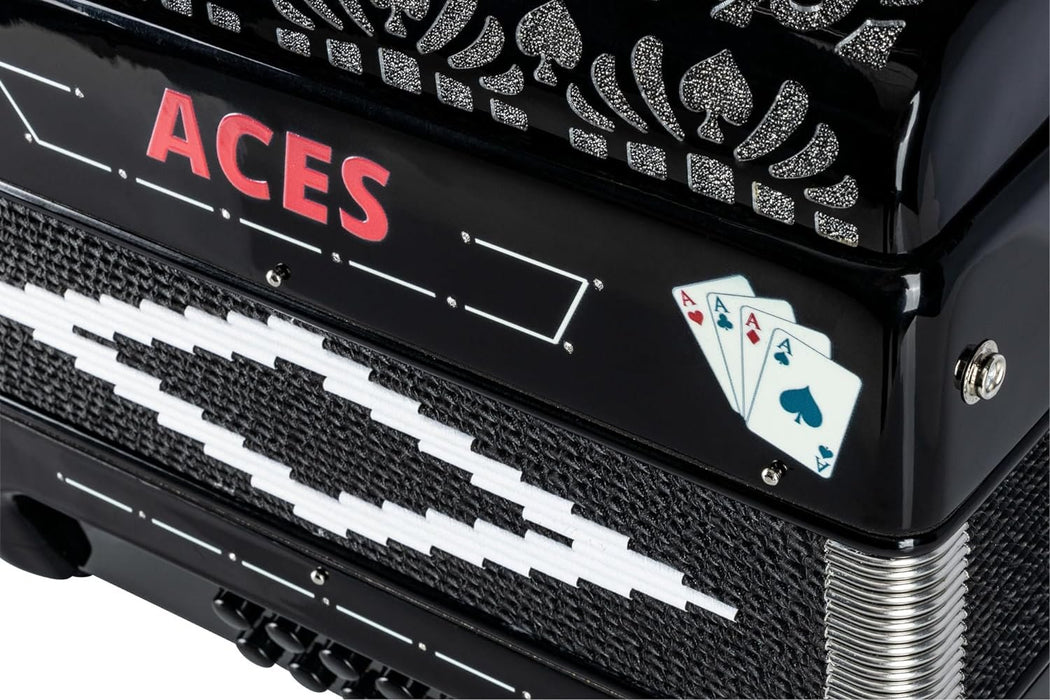 Hohner ACES II EAD Diatonic Accordion - Black (ACES II EBK)