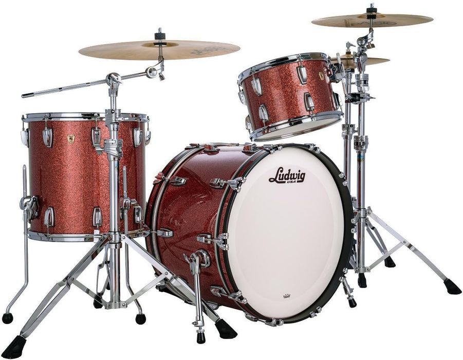 Ludwig Classic Maple Fab 3-piece Shell Pack - Hybrid Copper Sparkle
