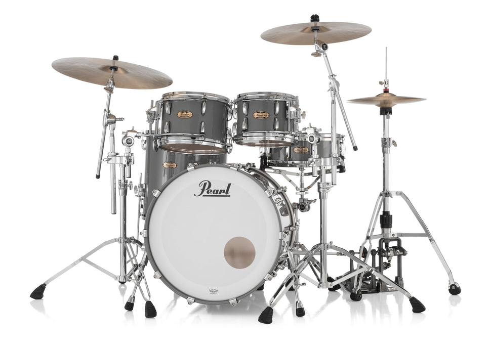 Pearl Masters Maple Pure 4 Piece Shell Pack, Putty Grey - Cymbals and Hardware Not Included (MP4P924XSPL/C859)