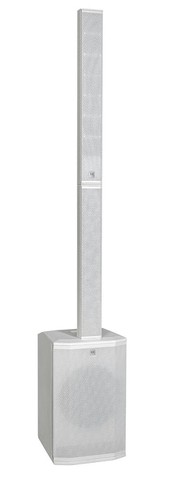 HK Audio HK-POLAR-MKII-12-WHT 2000 watt 12in Powered Column PA MK II with 4 Ch Mixer 24-bit DSP EQ Bluetooth 5 TWS in White