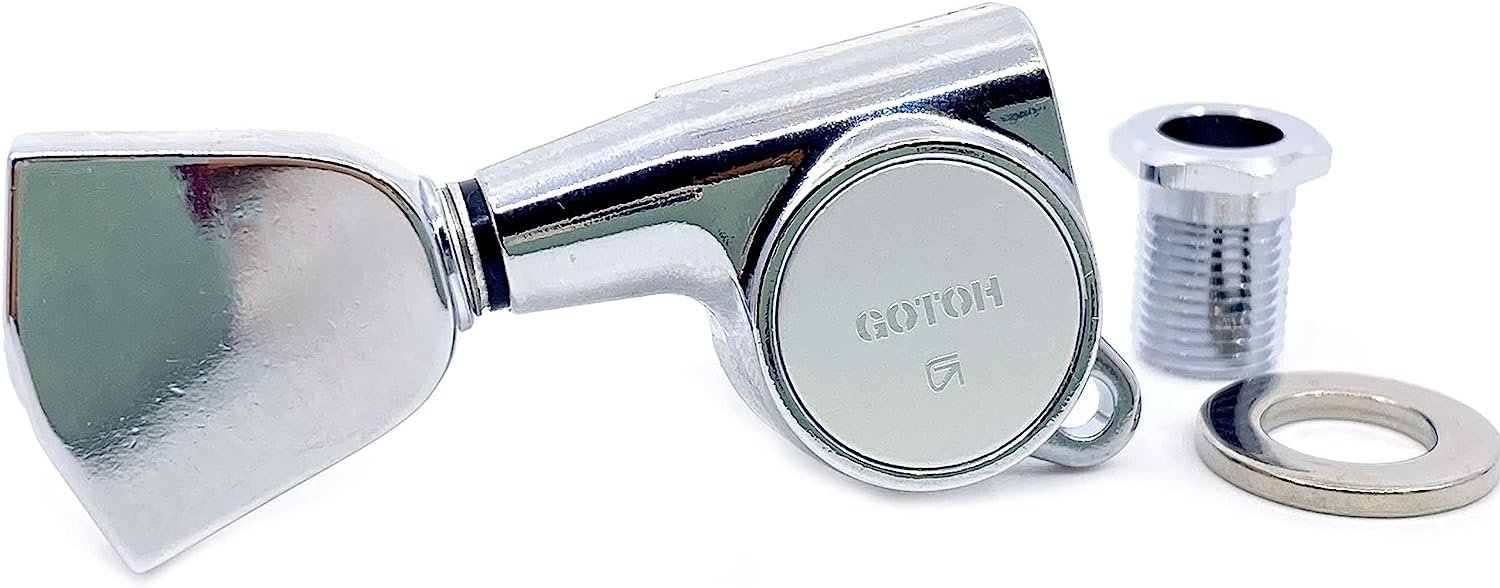 Gotoh Modern Keystone-Style Chrome Tuners - 3 per side (P-GGT-4-C)