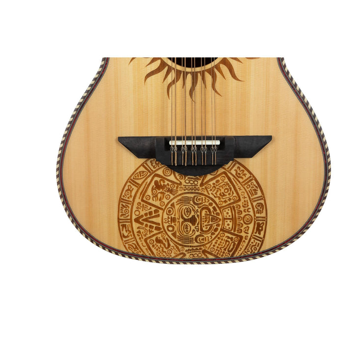 H. Jimenez Laser Designed Cutaway Acoustic-Electric Bajo Quinto w/Case - Satin Natural (LBQ1GXE-MC)