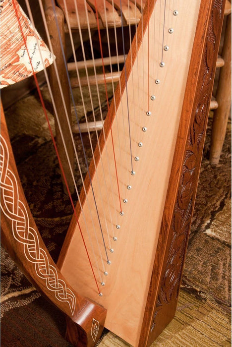 Roosebeck Celtic Heather Harp, 22-String - Walnut Wood