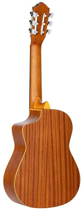 Ortega Guitars Requinto Series 6 String Acoustic Guitar, Right, Spruce, 22 Zoll (RQ25)