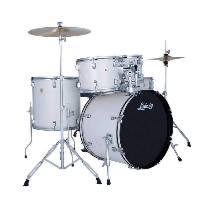 Ludwig Ludwig Accent Drive 5-piece Drum Set - Snow Dust