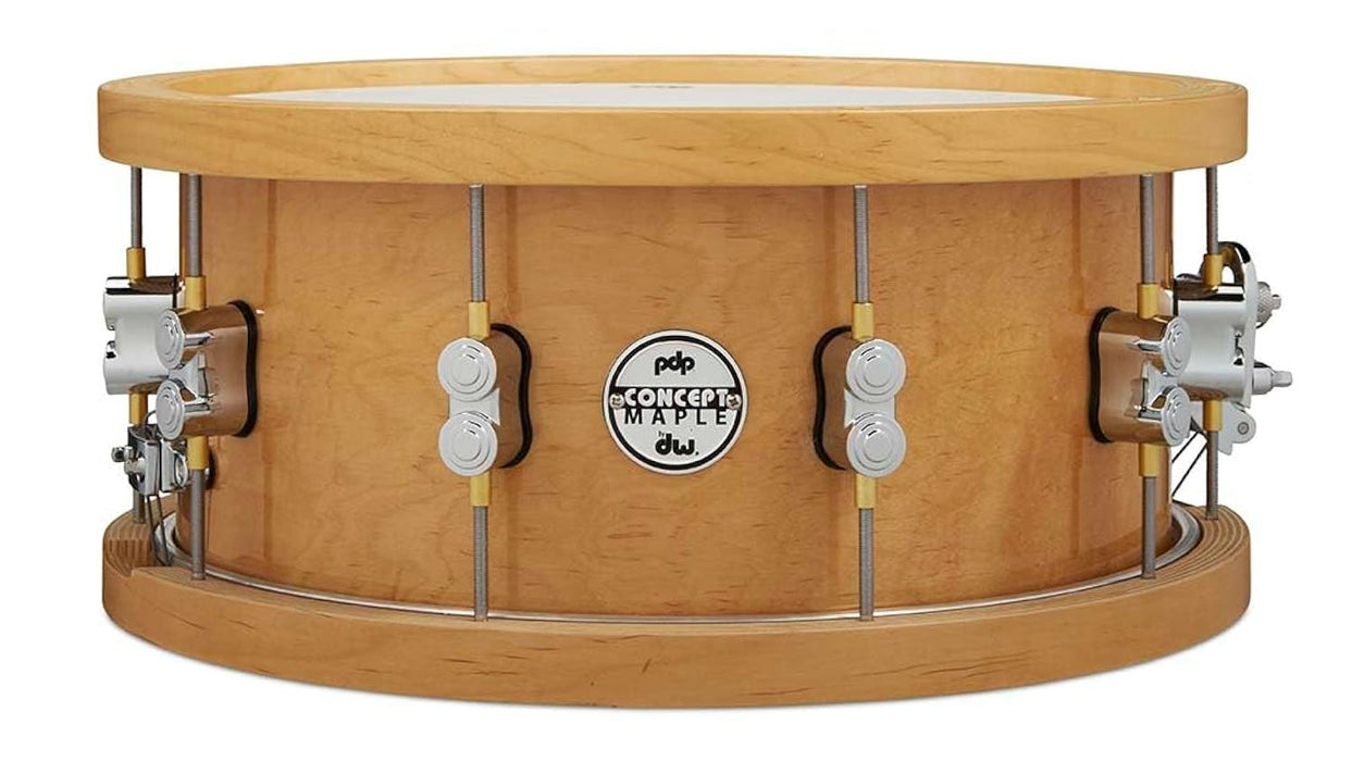 Pacific Concert Series Wood Hoop Maple Snare w/ 20-Ply Maple Shell - 6.5" x 14"