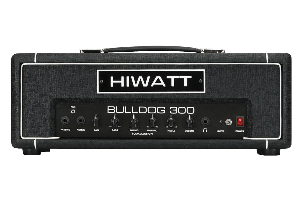 Hiwatt Bulldog 300 Bass Amplifier Head, 300 Watts, 4 Band EQ, 21.85 x 10.43 x 12.6 Inches