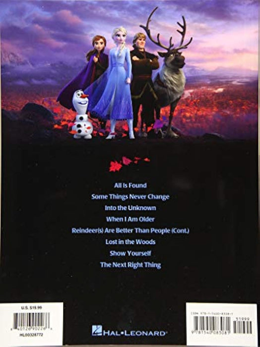 Frozen 2 Piano/Vocal/Guitar Songbook: Music from the Motion Picture Soundtrack