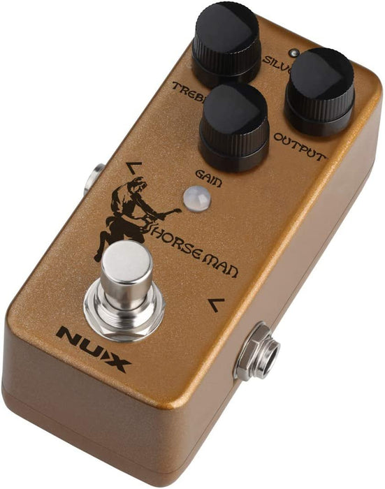 NUX Horseman Overdrive Guitar Effect Pedal with Gold and Silver modes