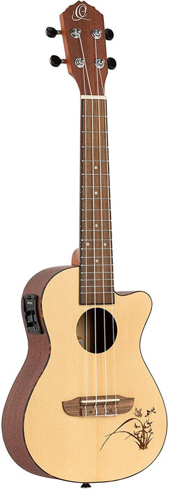 Ortega Guitars 6 String Bonfire Series Guitarlele, Right-Handed, Acoustic, (RGL5)