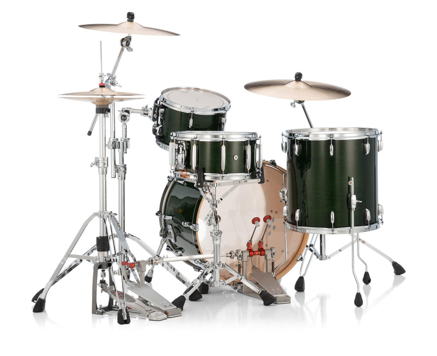 Pearl PMX Professional Series 3-Piece Drum Shell Pack - 22x16 Bass, 16x16 Tom, 12x8 Tom - Emerald Mist