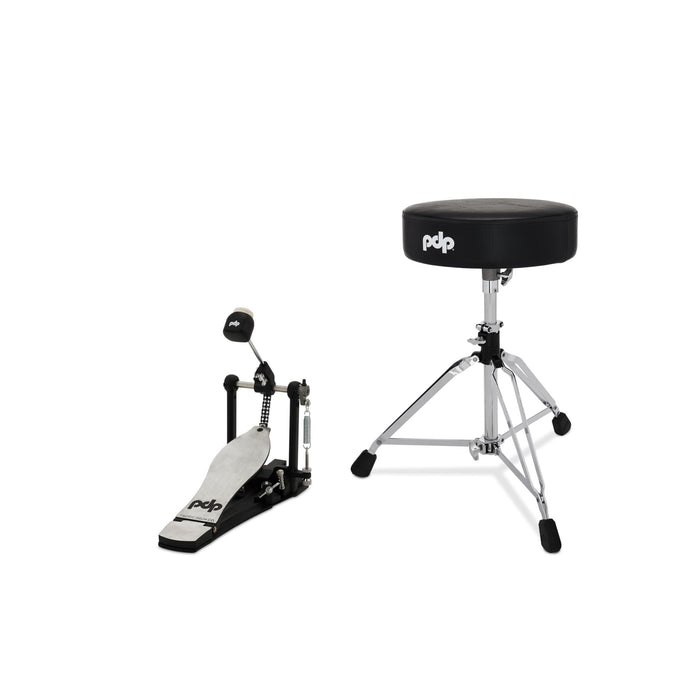 Pacific Drums 800 Series 2-Piece Hardware Pack - Single Pedal with Throne