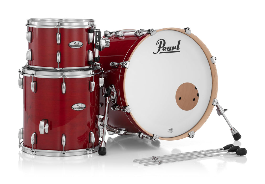Pearl PMX Professional Series 3-Piece Drum Shell Pack (20x14, 14x14, 12x8) Sequoia Red