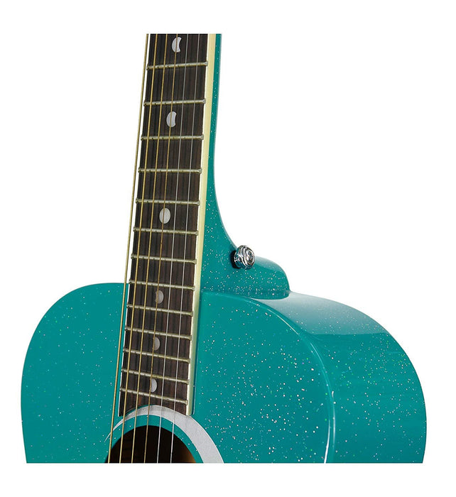 Luna Aurora Borealis 3/4-Size Acoustic Guitar - Teal Pearl (ARBOR TEAL)