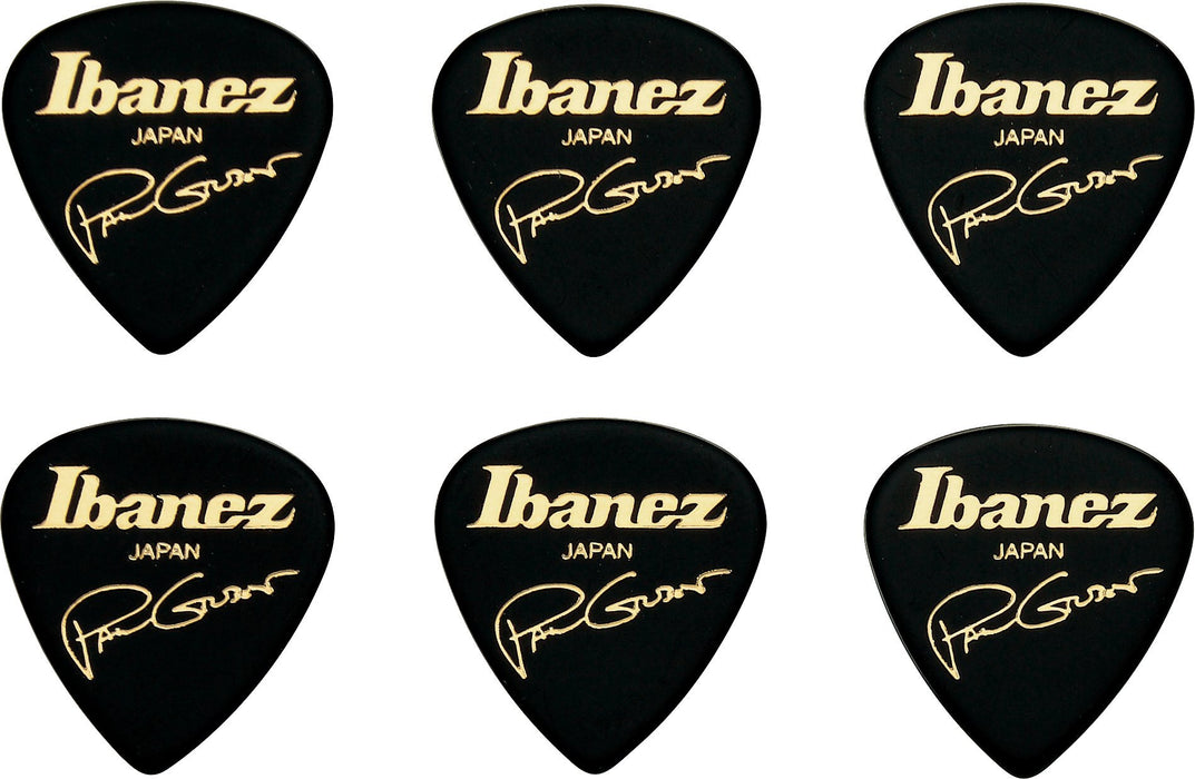 Ibanez B1000PG Paul Gilbert Signature Picks 6 Pack (B1000PGBK),Black