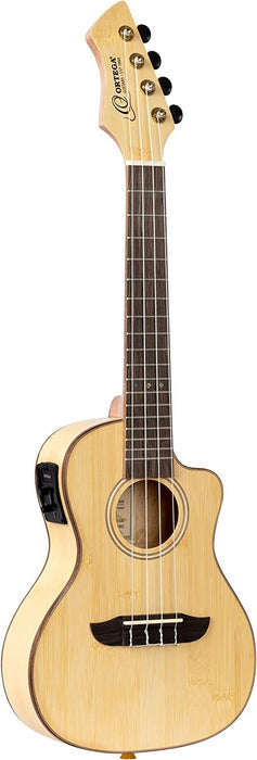 Ortega Guitars, 4-String Horizon Series Revese Headstock Concert Acoustic-Electric Ukulele w/Bag, Right, Natural, Akustisch-Elektronisch (RUBO-CE)