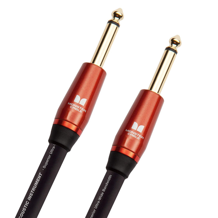 Monster Prolink Acoustic Instrument Cable. 21 ft Guitar Cable. Straight to Straight Monster Cable w/ Superior Delivery Speed. Rich & Clean Sound Monster Cord. Monster Instrument Cable