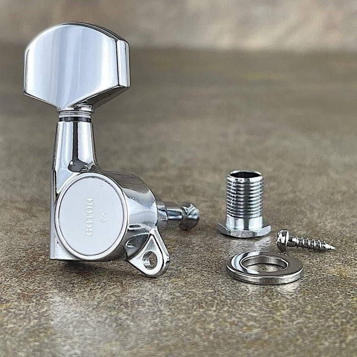 Gotoh Tuners Machine Heads, 3 Per Side - Chrome (SG381)