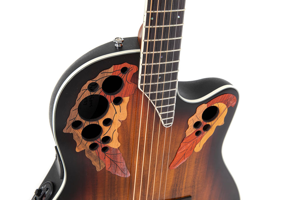 Ovation Celebrity Elite Plus CE48P-KOAB A/E Guitar - Koa Burst