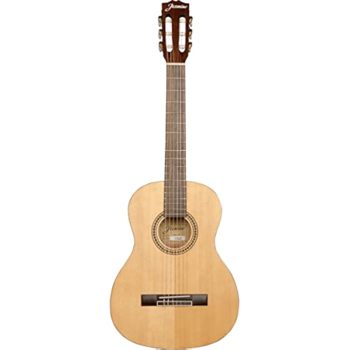 Jasmine JC23-NAT J-Series Classical Guitar, Natural Finish | 6-String Nylon Acoustic 3/4 Size Guitars with Great Sounding and Easy Playing, Advanced Classical Bracing System with Warm Pure Tone