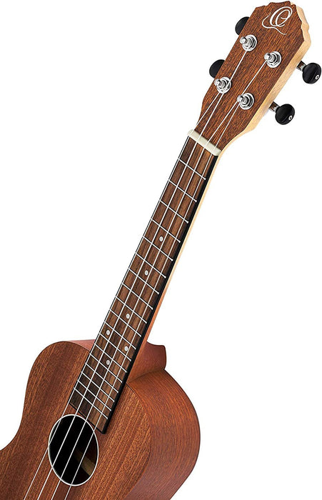 Ortega Guitars, 4-String Timber Series Concert Acoustic-Electric Ukulele w/Bag, Right (RFU11SE)