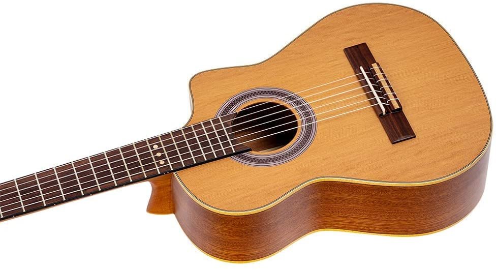 Ortega Guitars Requinto Series Pro 6 String Acoustic Guitar, Right (RQ39)