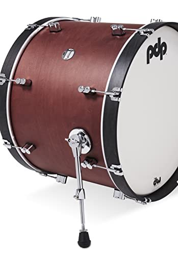 Pacific Drums & Percussion Set Concept Classic 3-Piece w/22 Kick, Ox Blood with Ebony Hoops Drum Shell Packs (PDCC2213OE)