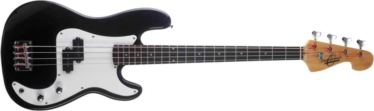 Oscar Schmidt 4 String 3/4 Size Bass Black, Right (OB25B-A-U)