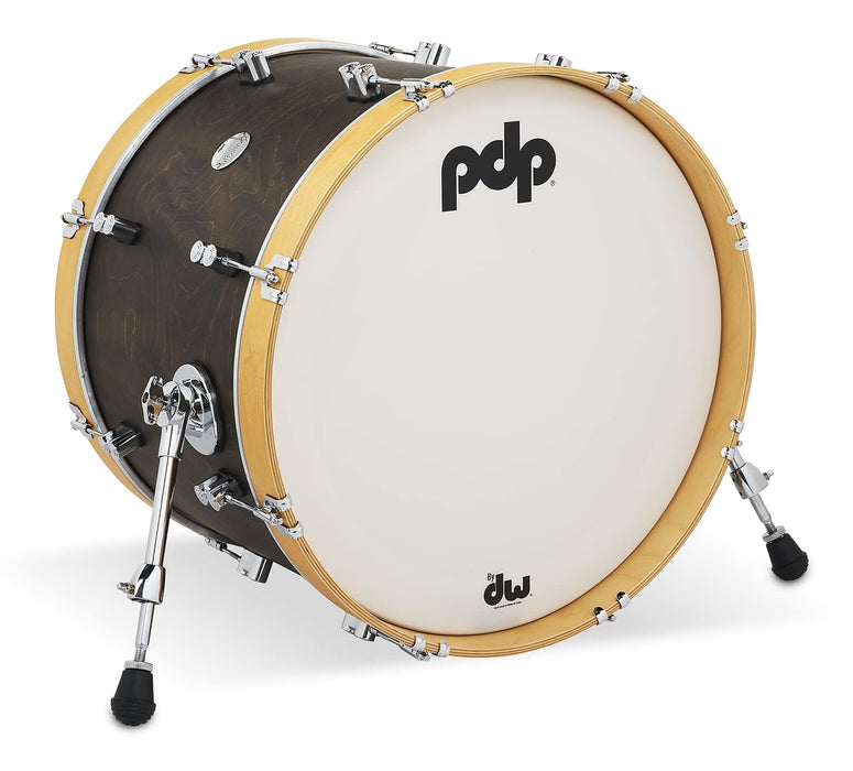 PDP Concept Classic 14x20 Walnut Stain Kick Drum with Natural Stain Hoops (PDCC1420KKWN)