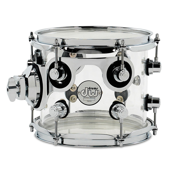 DW 7x8" Design Series Rack Tom - Clear Acrylic (DDAC0708STCL)