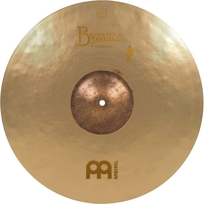 Meinl Cymbals Byzance 18" Dual Crash — MADE IN TURKEY — Hand Hammered B20 Bronze, 2-YEAR WARRANTY, inch (B18DUC)