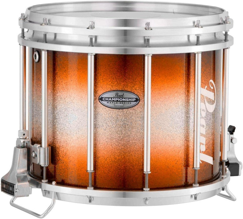 Pearl Championship Maple Varsity FFX Marching Snare Drum Burst Finish 13 x 11 in. Orange Silver #978