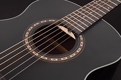 Washburn G-Mini 5 Apprentice Series 7/8 Size Acoustic Guitar, Black Matte (AGM5BMK-A-U)