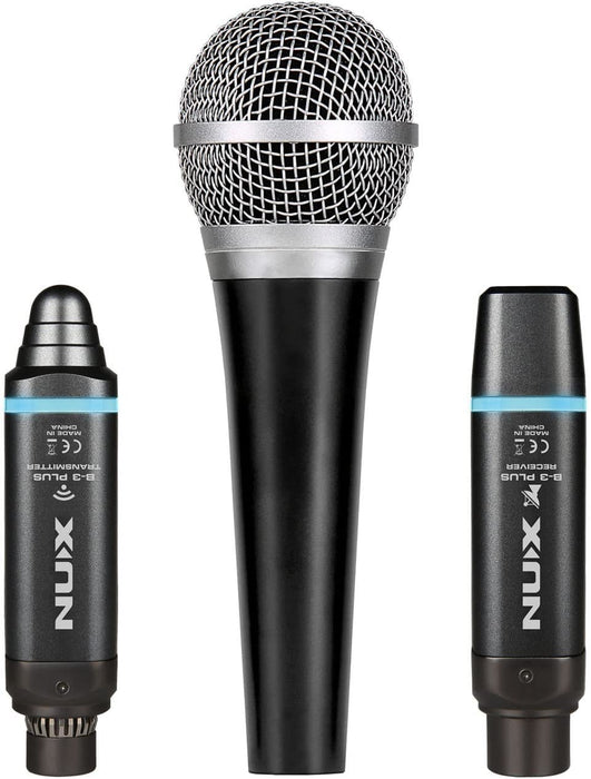 NUX B-3 Plus with Microphone Wireless Microphone System for XLR Dynamic Microphone (B-3+)