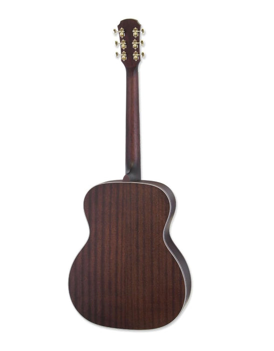 Aria Delta Player 6 String Acoustic Guitar, Muddy Brown Matte Finish, "OM" Orchestra Model (ARIA-101DP)