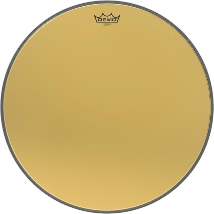 Remo Ambassador Starfire Gold Drumhead - 12mil Bass Resonant Head (GD-1020-00)